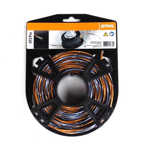 Леска для триммера Струна 2,7 мм x 26 м STIHL Carbon, крестообразного ...