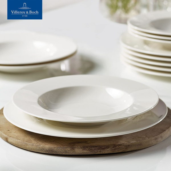 Набор посуды из 12-ти тарелок, Basic White Dinner Set VIVO, Villeroy ...