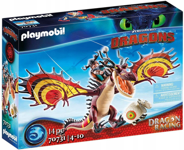Конструктор Playmobil Dragons Racing -Гонки на драконах: Сморкала и ...
