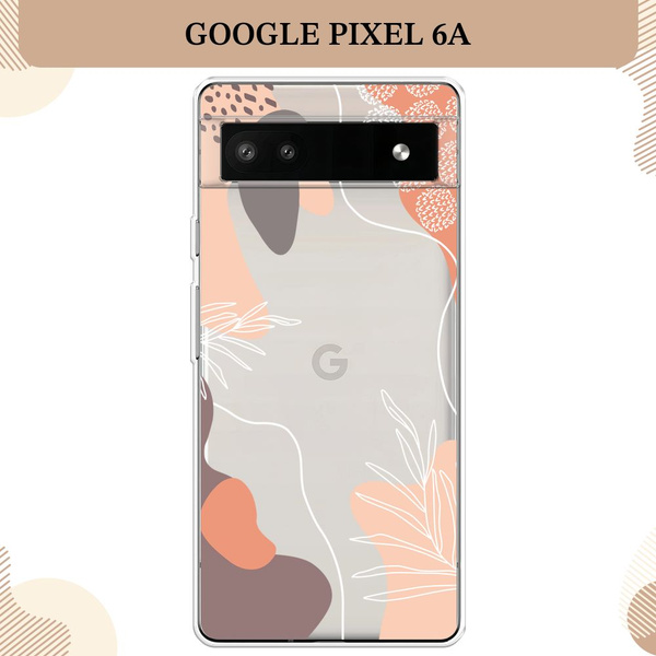 Силиконовый чехол на Google Pixel 6A / Гугл Пиксель 6А, Нюдовые тона ...