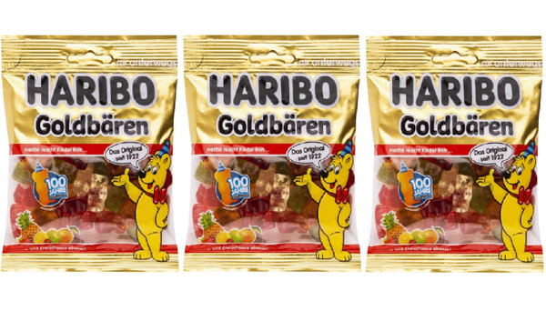 Мармелад Haribo Золотой Мишка 3 уп по 100гр - купить с доставкой по ...