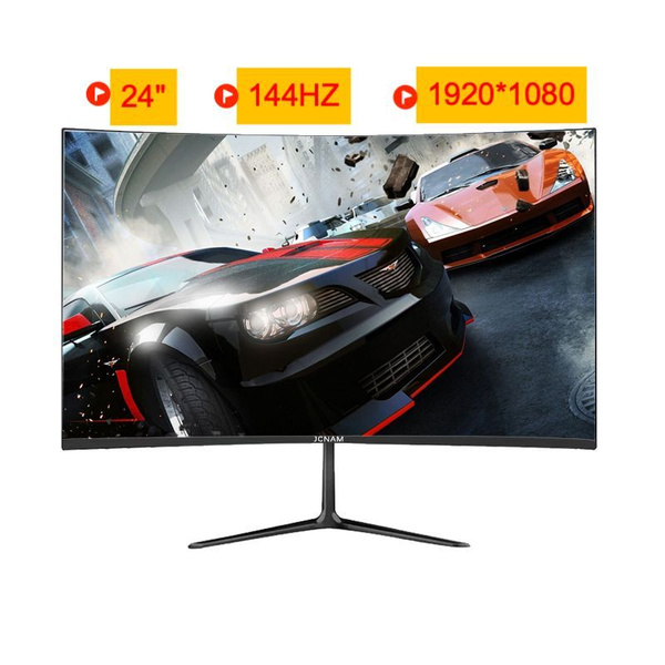 Монитор JCNAM 144 гц игровой изогнутый без рамки full hd 24" - купить ...
