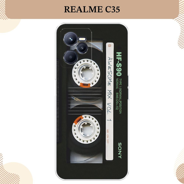 Силиконовый чехол на Realme C35 / Реалми С 35 Кассета - купить с ...