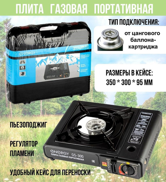 Плита газовая портативная ENERGY Plate GS-300 (в кейсе) - купить по ...