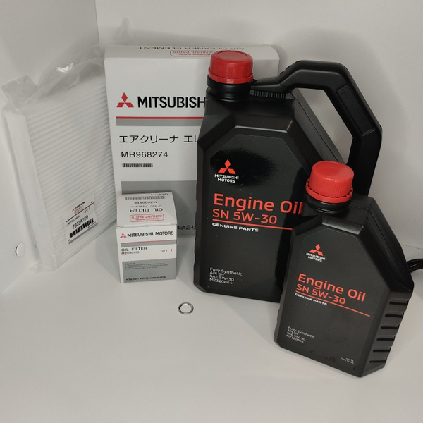 Готовый комплект оригинальных фильтров ТО на Mitsubishi Outlander 3 ...