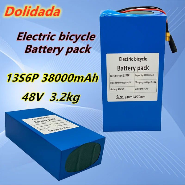 48V 38ah 13s6p Литиевый аккумулятор 48V 38000 mAh 2000W Электрический ...