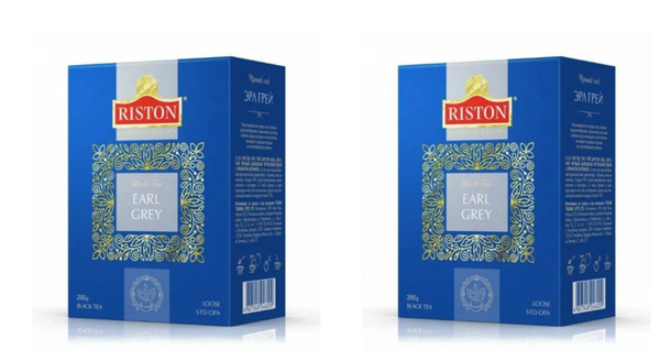 Riston Чай черный Earl Grey, 100 пакетиков, 2 уп купить на OZON по ...