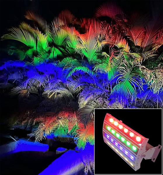 подсветка деревьев подсветка ландшафта rgb светодиодный Радужный ...