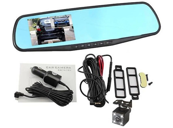 Видеорегистратор Vehicle Зеркало Blackbox DVR Full HD с камерой заднего ...