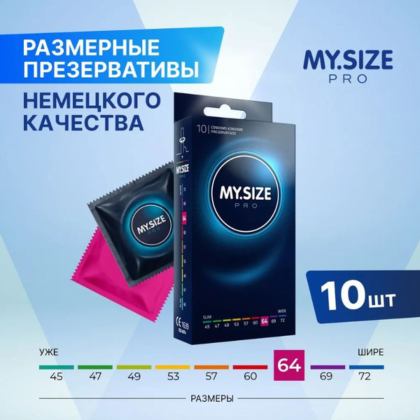 Презервативы MY.SIZE размер 64 - 10 шт. купить на OZON по низкой цене ...
