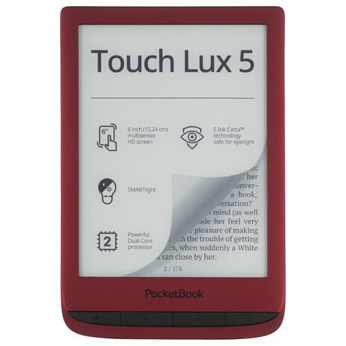 Электронная книга Pocketbook 6" 628 Touch Lux 5 красный - купить по ...