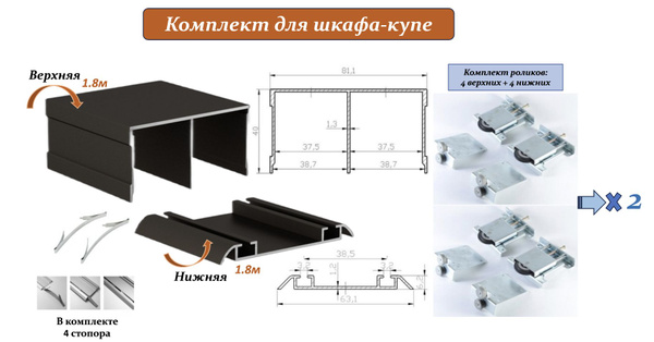 Устройство шкафа купе командор