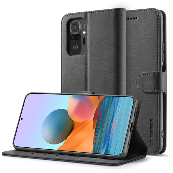 LCIMEEKE Кожаный книжка чехол для Xiaomi Redmi Note 10 Pro (Ксиаоми ...