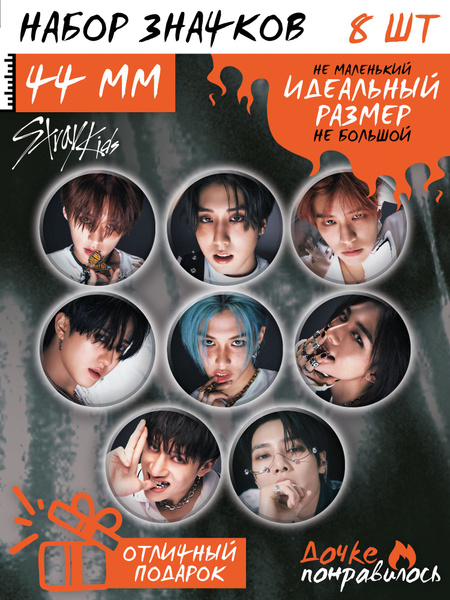 Значки на рюкзак Stray Kids k-pop стрей кидс - купить с доставкой по ...