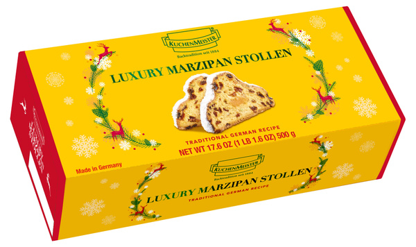 Штоллен KuchenMeister Рождественский с марципаном, 500 г - купить с ...