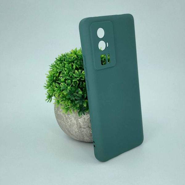 Xiaomi Poco F5 PRO 5G плотный силиконовый чехол с Soft-touch покрытием ...
