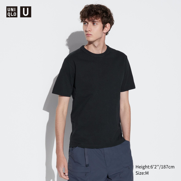 Футболка Uniqlo, размер 44, цвет черный, 100% хлопок - купить по ...