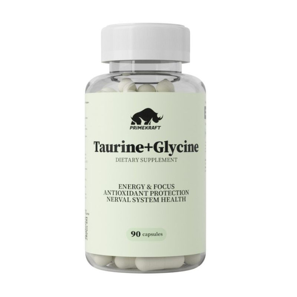 Таурин + Глицин. 90 капс, Prime-Kraft Taurine+ Glycine - купить с ...