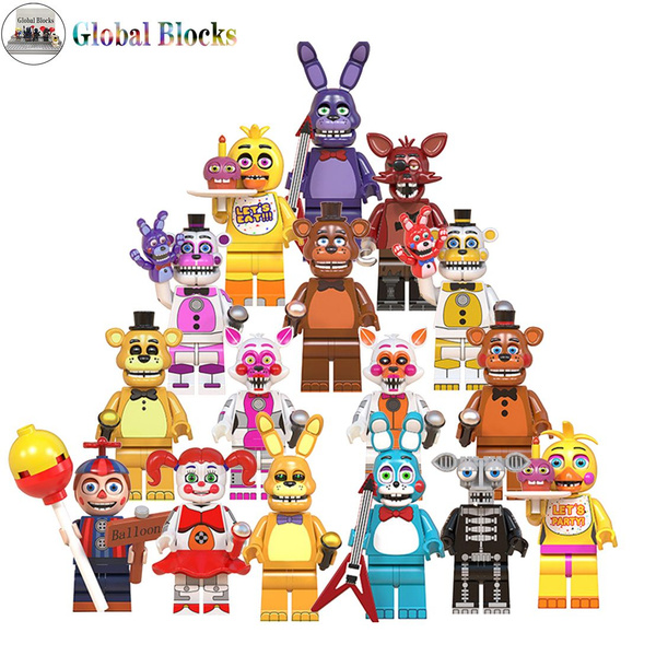 Фнаф набор фигурок Аниматроников: 16 шт (FNAF/Five Nights at Freddy's ...