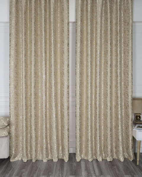 Комплект штор Evrika Home Версаль-стандарт , 270х240см, песочный ...
