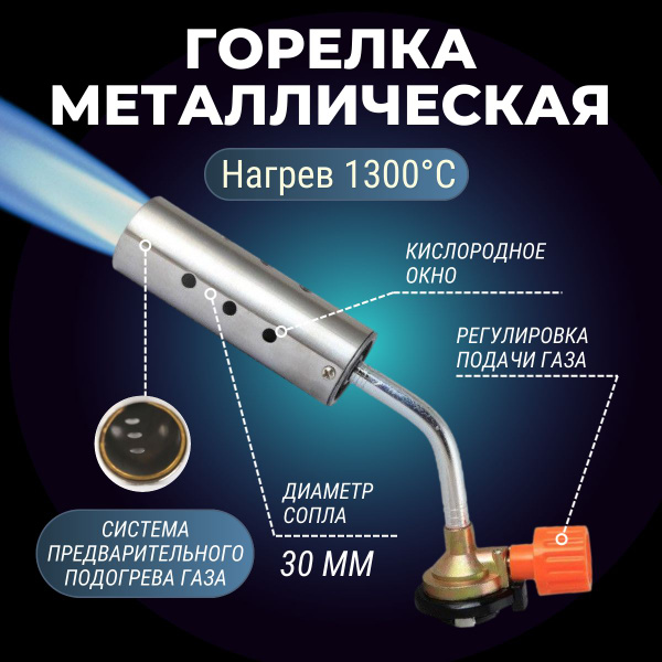 Газовая горелка / Туристическая горелка насадка для газового баллона ...