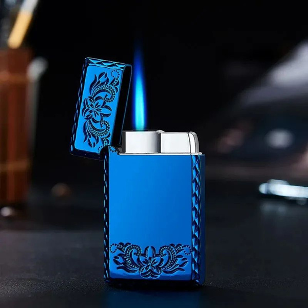 Мощная ветрозащитная газовая зажигалка из металла - купить с доставкой ...