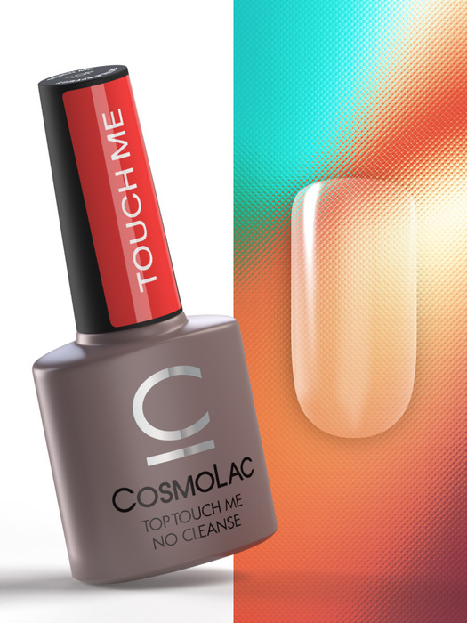 Топ для гель лака без липкого слоя Cosmolac Top Touch Me no cleanse 14 мл  #1