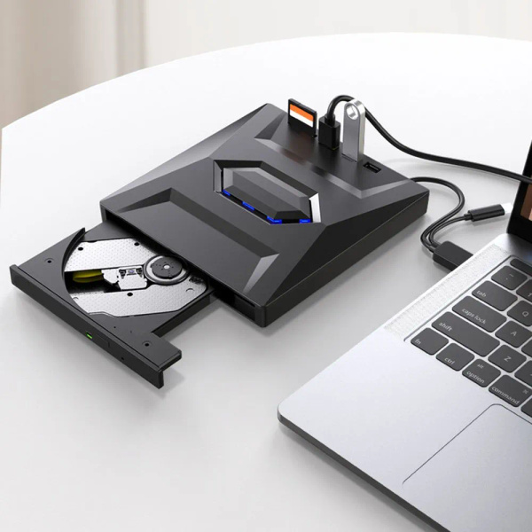Устройство записи дисков 5 в 1 с портами USB / Type-C + SD / TF для ...
