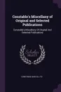 Constable's Miscellany of Original and Selected Publications. Constable's Miscellany Of Original And Selected Publications - Ltd Constable And Co