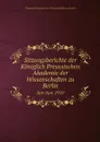 Sitzungsberichte der Koniglich Preussischen Akademie der Wissenschaften zu Berlin. Jan-Juni 1910 - Deutsche Akademie der Wissenschaften zu Berlin