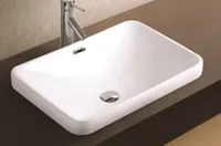 Раковина для ванной / Раковина встраиваемая CeramaLux 78441 белая с внутренним переливом. Похожие товары