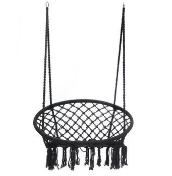 Кресло-качалка SKU00489_Черная подвесная корзина_60, 60х60х120 см ...