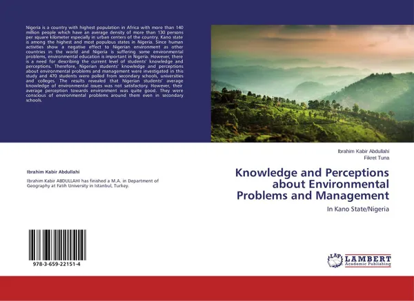 Обложка книги Knowledge and Perceptions about Environmental Problems and Management, Ibrahim Kabir Abdullahi and Fikret Tuna