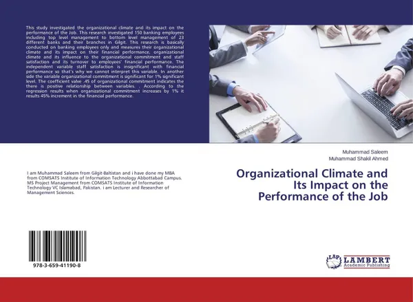 Обложка книги Organizational Climate and Its Impact on the Performance of the Job, Muhammad Saleem and Muhammad Shakil Ahmed