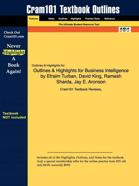 Обложка книги Outlines & Highlights for Business Intelligence by Efraim Turban, Cram101 Textbook Reviews