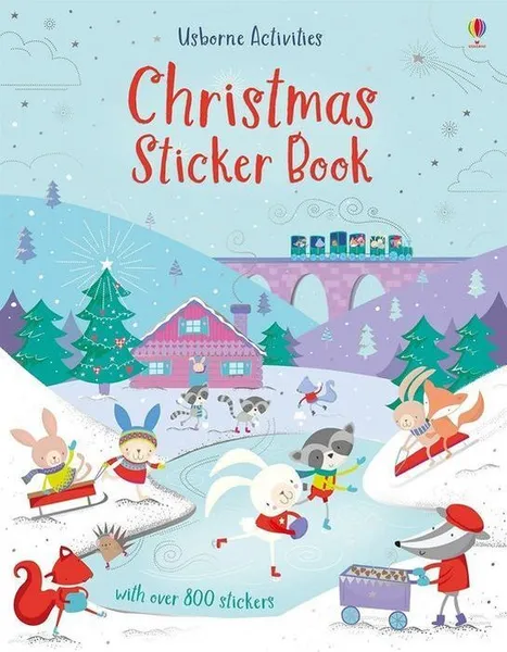 Обложка книги Christmas Sticker Book, Lucy Bowman