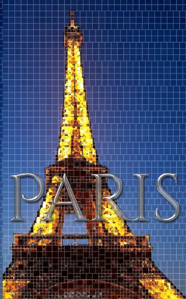 Обложка книги Paris eiffel tower Mosaic  creative blank journal sir Michael Huhn designer edition, Sir Michael Huhn