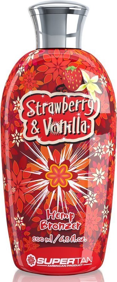 фото Supertan Strawberry Vanilla Бронзатор с экстрактом из конопли, 200 мл