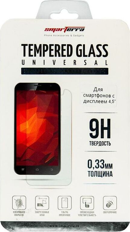 фото Защитное стекло SMARTERRA TEMPERED GLASS универсальное 4,5"
