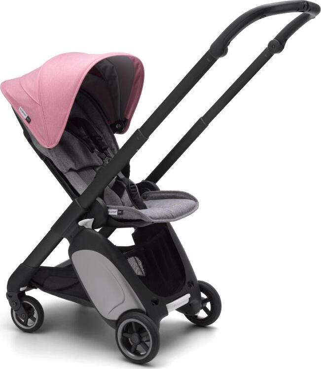 фото Bugaboo Коляска прогулочная ANT BLACK / GREY MELANGE-PINK MELANGE