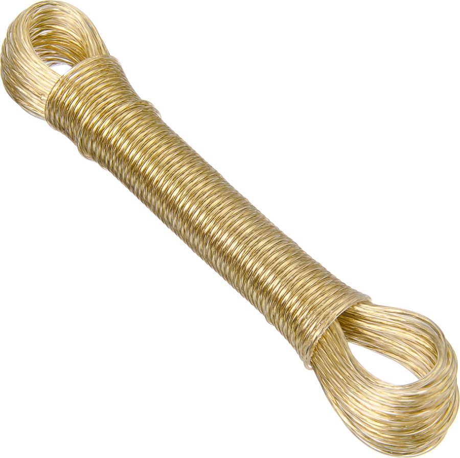 фото Шнур с металлической жилой, 453023, золотой, длина 15 м
