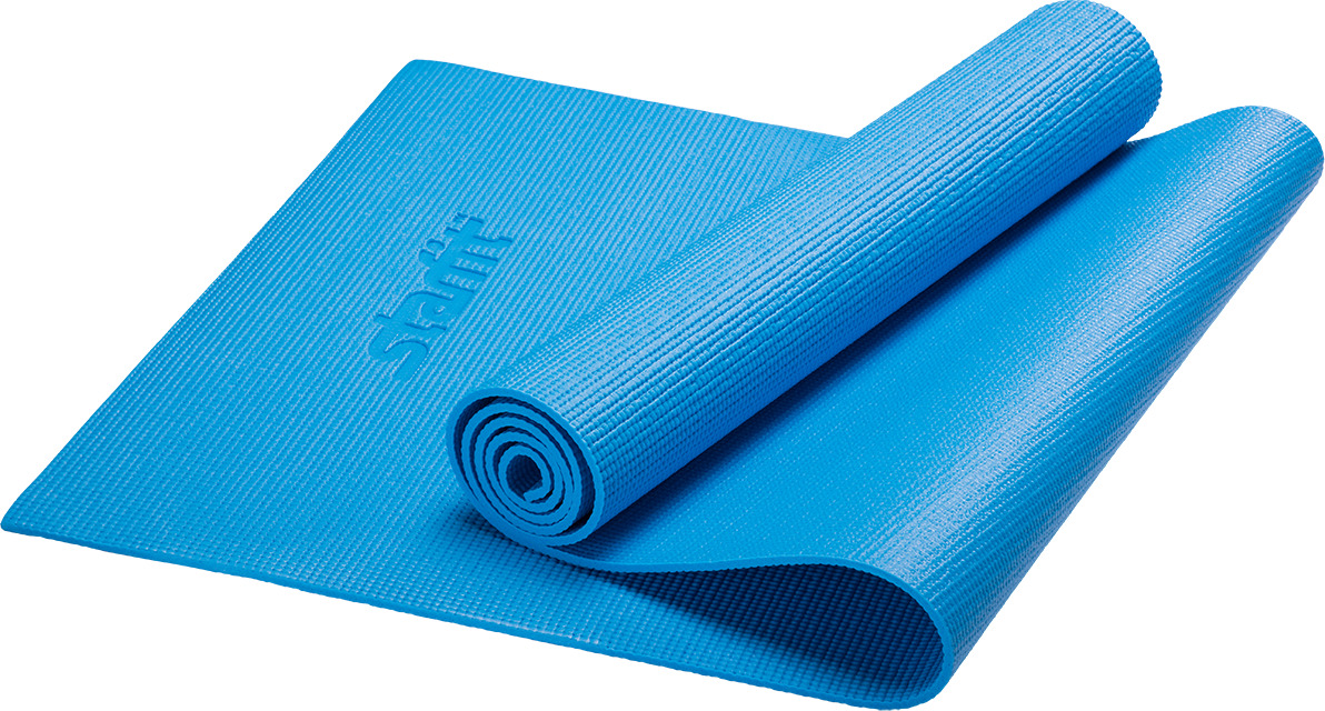 фото Коврик для йоги Starfit FM-101, Pvc, 173x61x1,0 см, синий