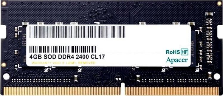 фото Оперативная память Apacer 4GB DDR4 2400 SO DIMM ES.04G2T.KFH Non-ECC, CL17, 1.2V, AS04GGB24CETBGH