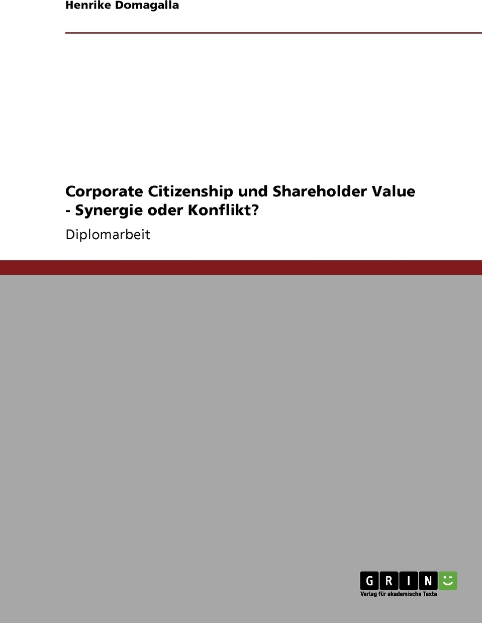 фото Corporate Citizenship und Shareholder Value - Synergie oder Konflikt?