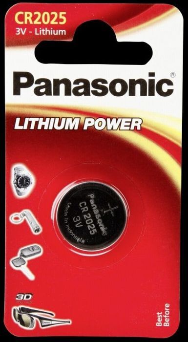 Батарейка Panasonic Lithium Power CR-2025EL/1B, дисковая литиевая
