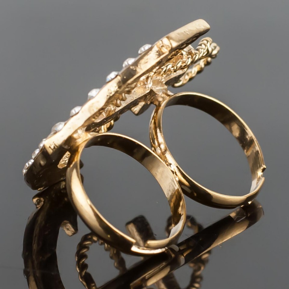 Мужское кольцо на два пальца