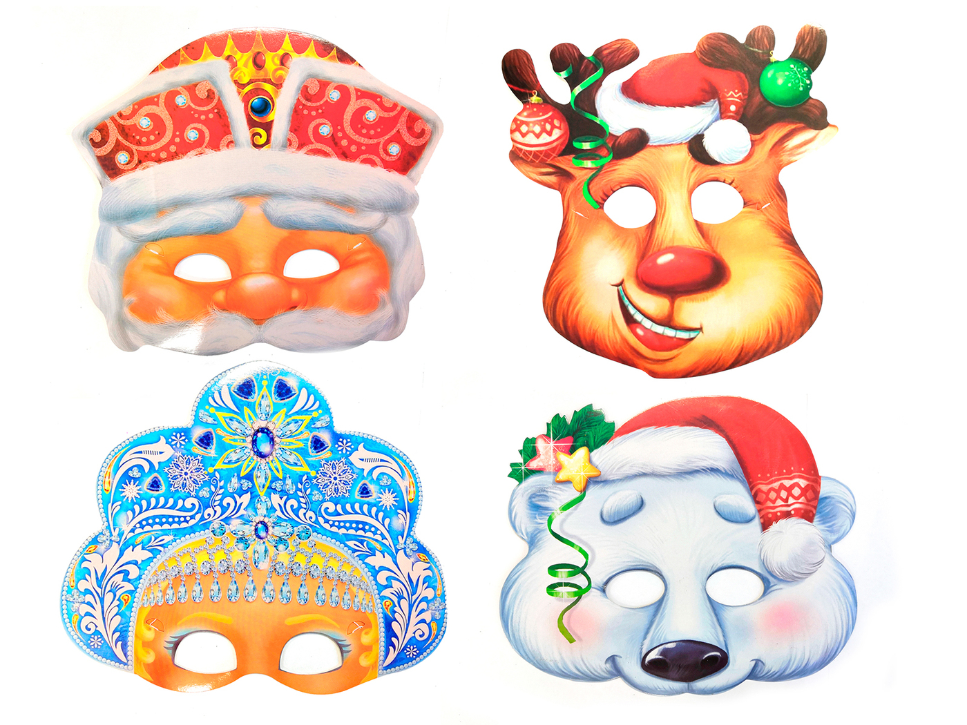 Новогодние маски для детей