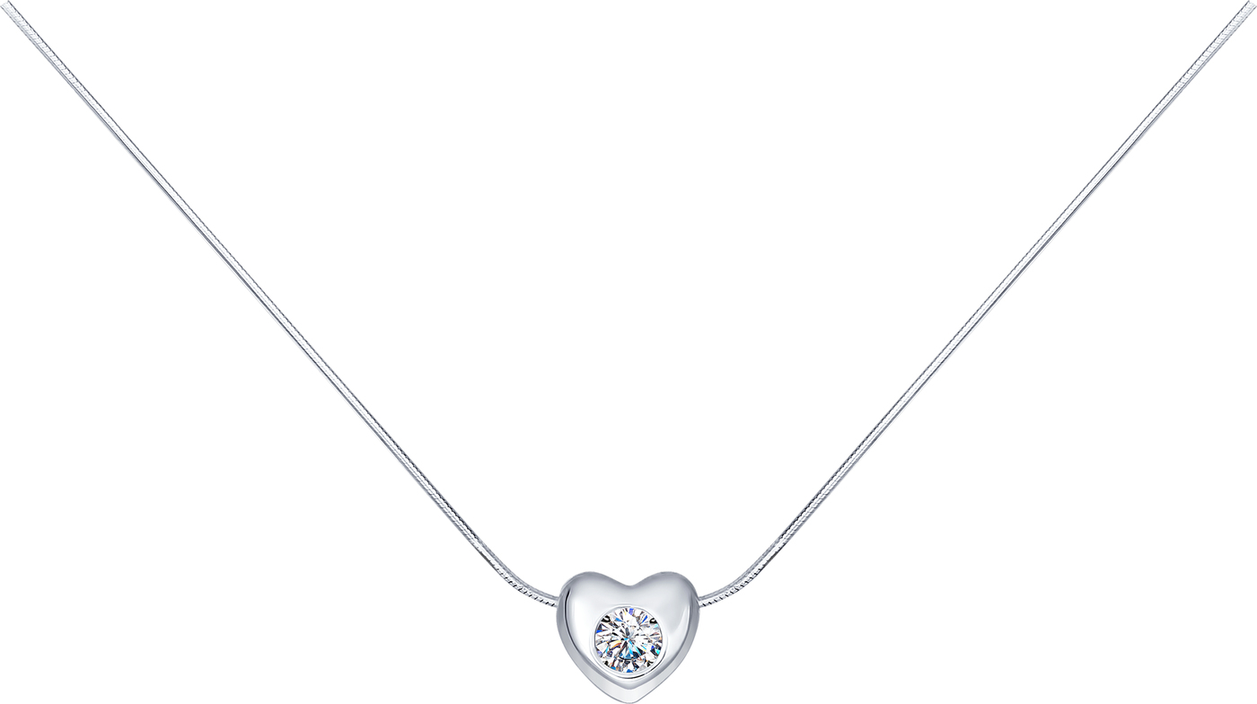 Колье из серебра со Swarovski Zirconia 89070002