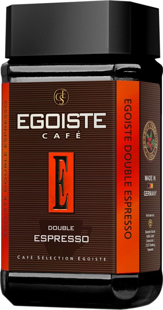 Кофе Egoiste Double Espresso 100 г стекло