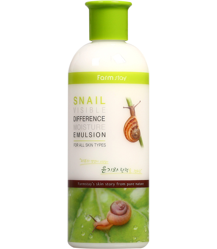 Увлажняющая эмульсия с муцином улитки FarmStay Snail Visible Difference Moisture Emulsion, 350ml